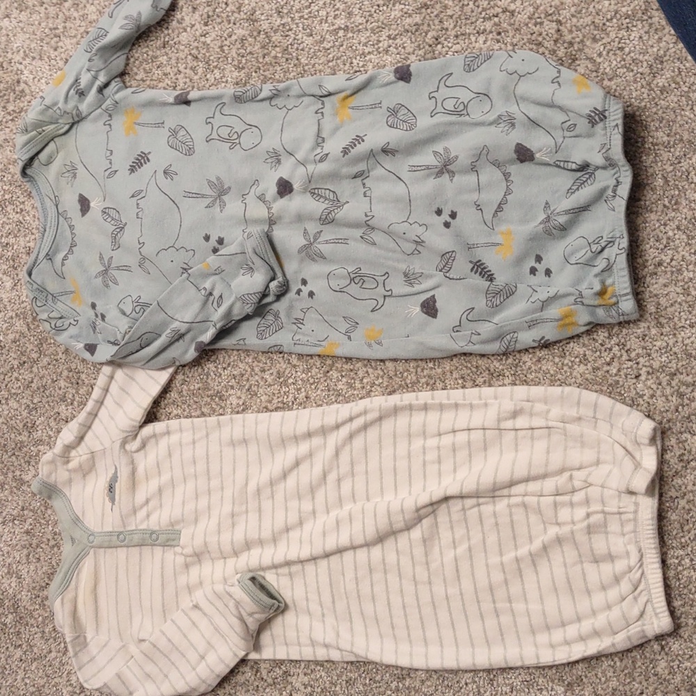 Two Carter's Baby Gowns 3 Month